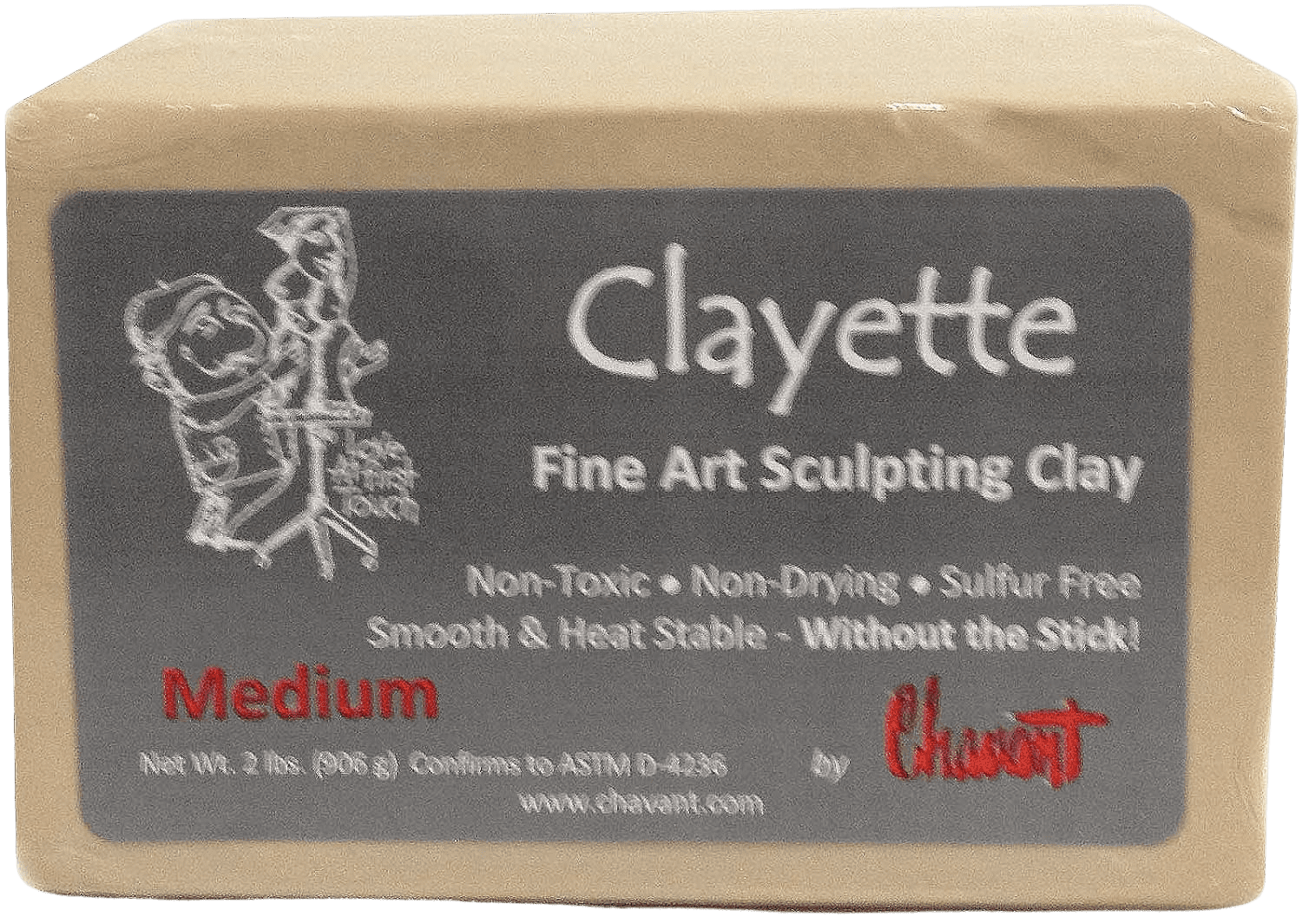 NSP Chavant CLAYETTE Medium Professional Oil Based Sulfur Free Sculpting Clay